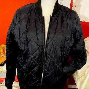 Silky black jacket, medium/large